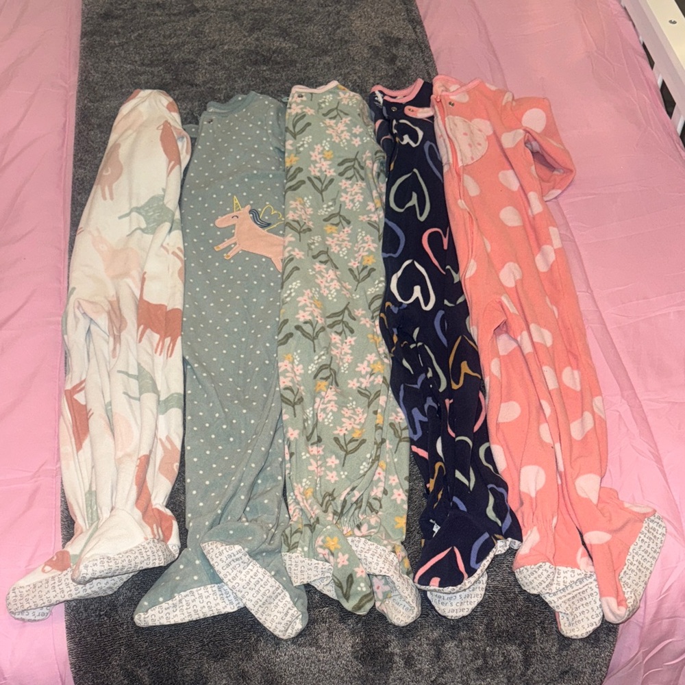 Carters 5pc Footed Pajamas